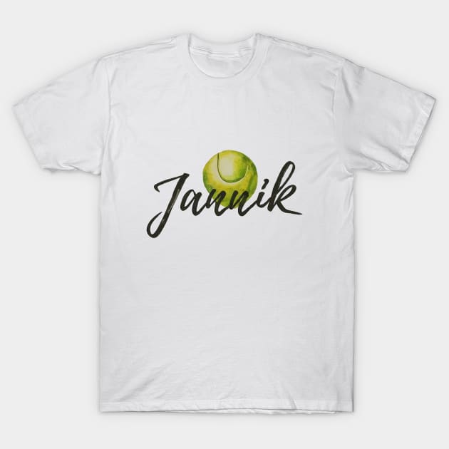 Jannik Sinner Tennis Classic T-Shirt by Retro Travel Design